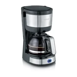 Severin KA 4808 Compact kahvinkeitin 4 kupille, Ruostumaton teräs - musta