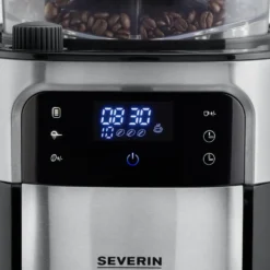 Severin KA 4814 Termoskahvinkeitin, jossa mylly 8 kupille, Musta