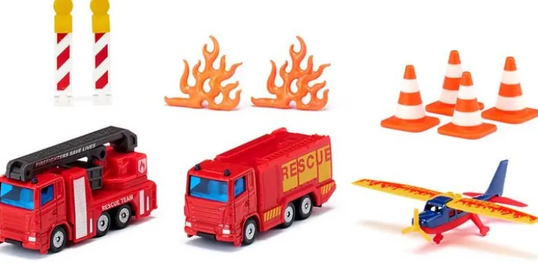 Siku brandbilar och flygplan presentpaket 3-pack 6330