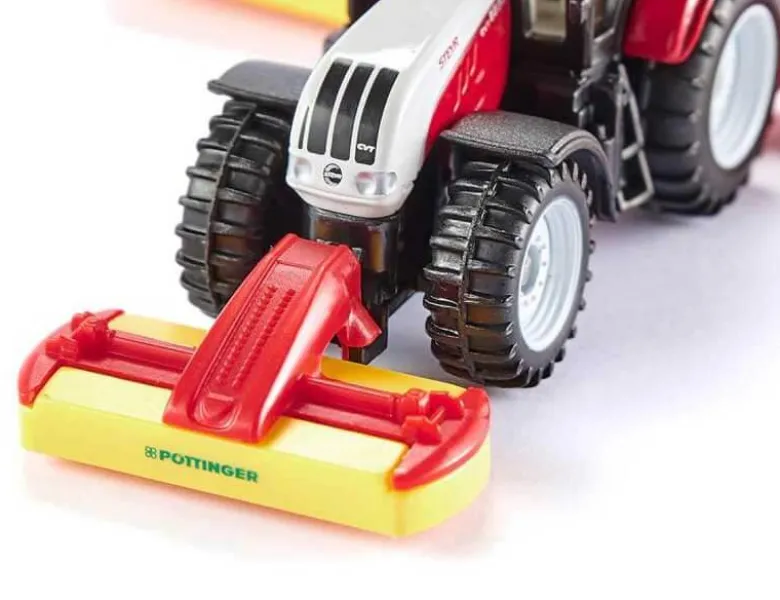 Siku Traktor Steyr med slåtterkross 1672