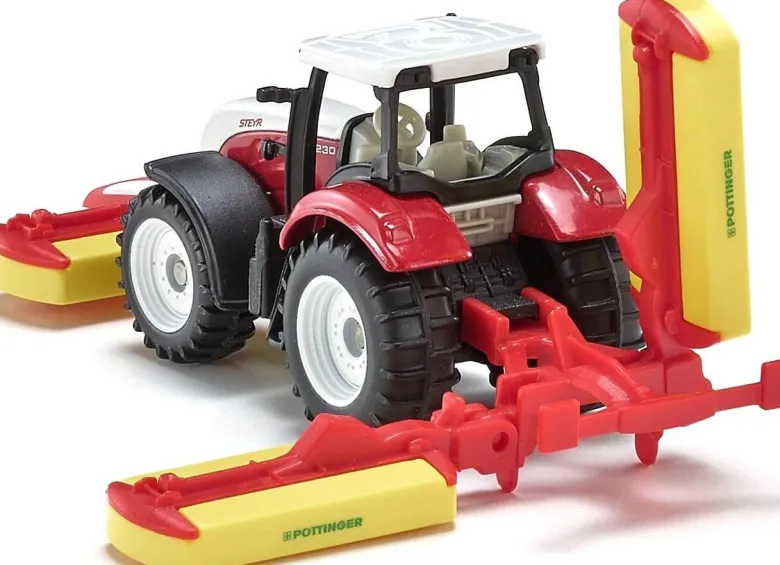 Siku Traktor Steyr med slåtterkross 1672