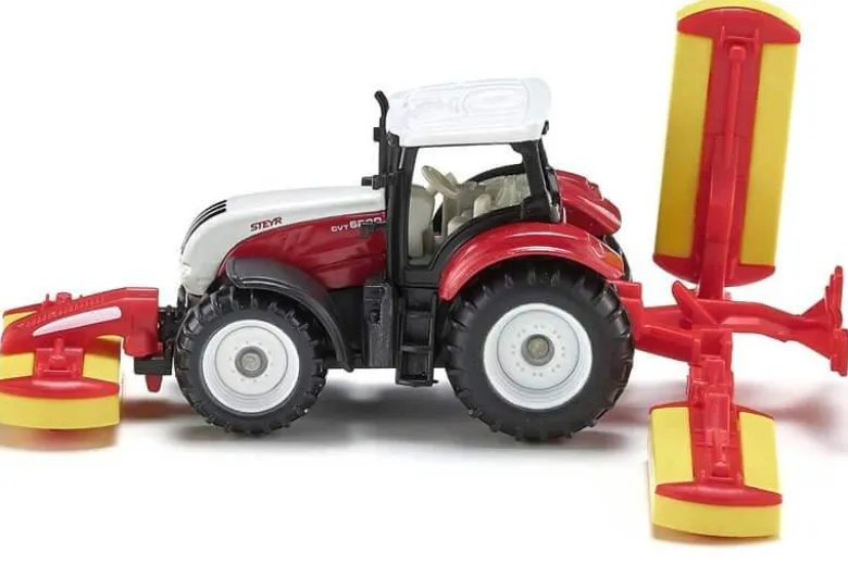 Siku Traktor Steyr med slåtterkross 1672