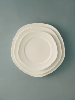 Silhouette lautanen XS Ø17 cm 4 kpl, White