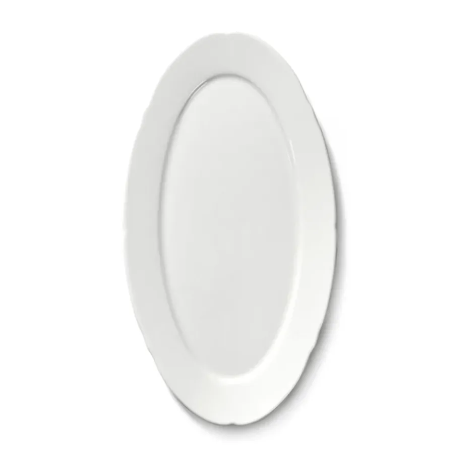Silhouette oval lautanen S 10x18,5 cm 4 kpl, White