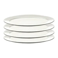 Silhouette oval lautanen S 10x18,5 cm 4 kpl, White