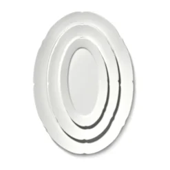 Silhouette oval lautanen S 10x18,5 cm 4 kpl, White