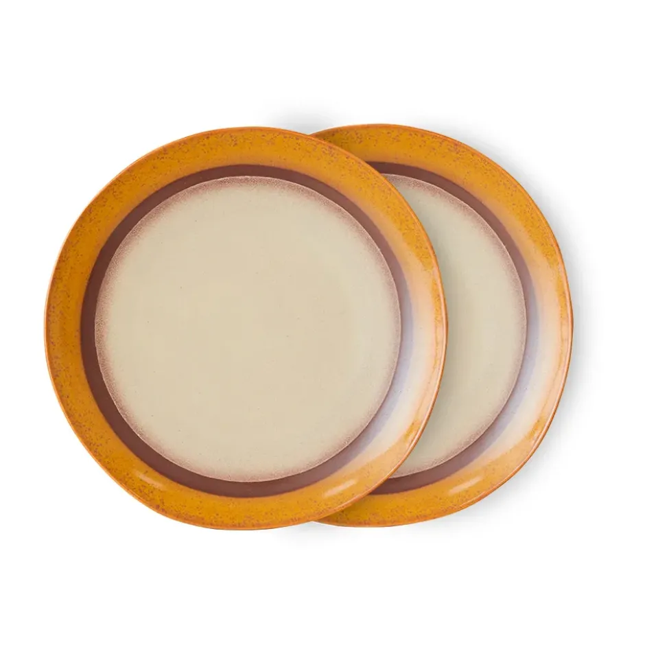 70's lautanen Ø27,5 cm 2-pakkaus, Coconut