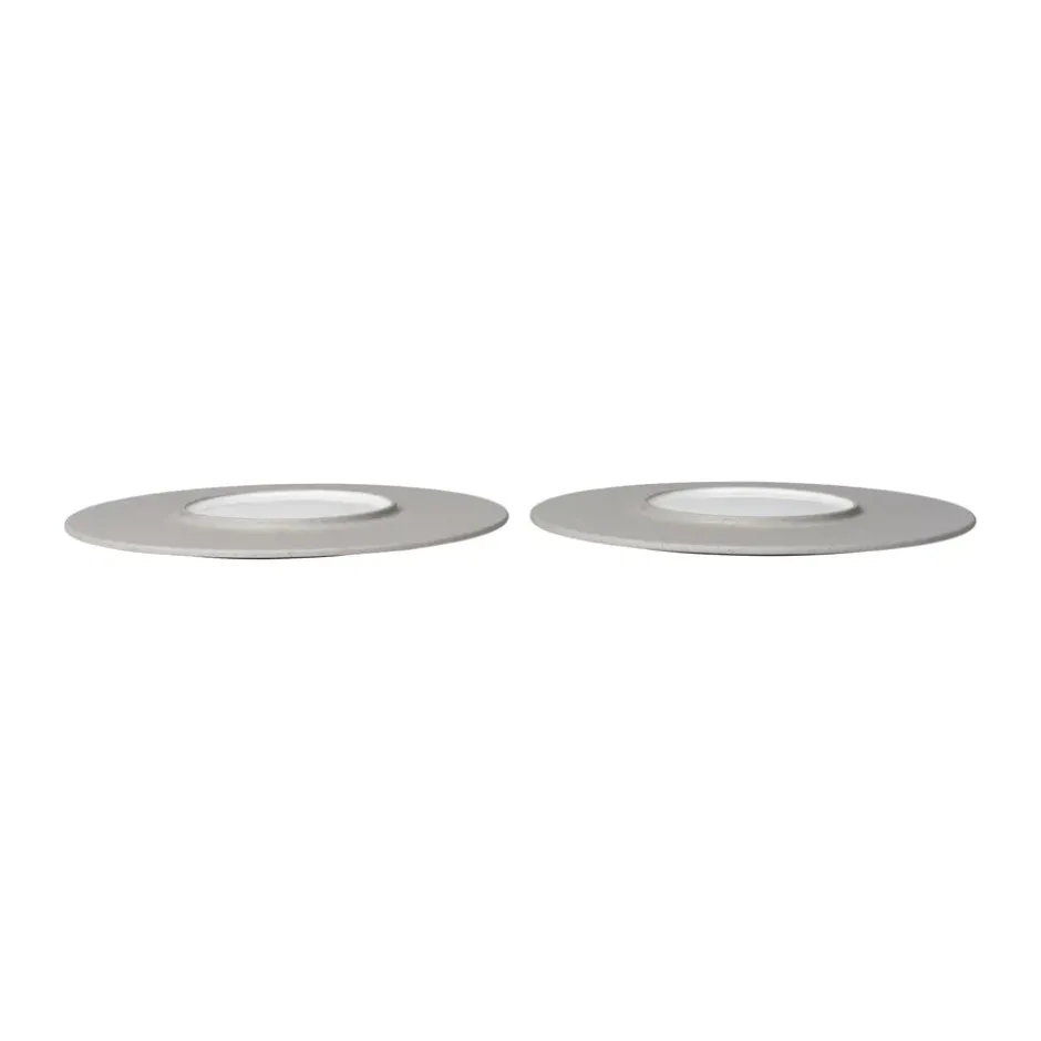 Sonae lautanen 2-pack, Harmaa-valkoinen, Ø28 cm