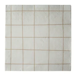 Square paperiservietti 33x33 cm 20-pakkaus, Creme