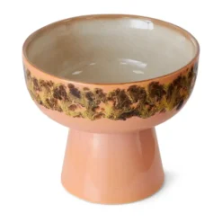 70's tapaskulho jalalla L Ø12,5x11 cm, Lush