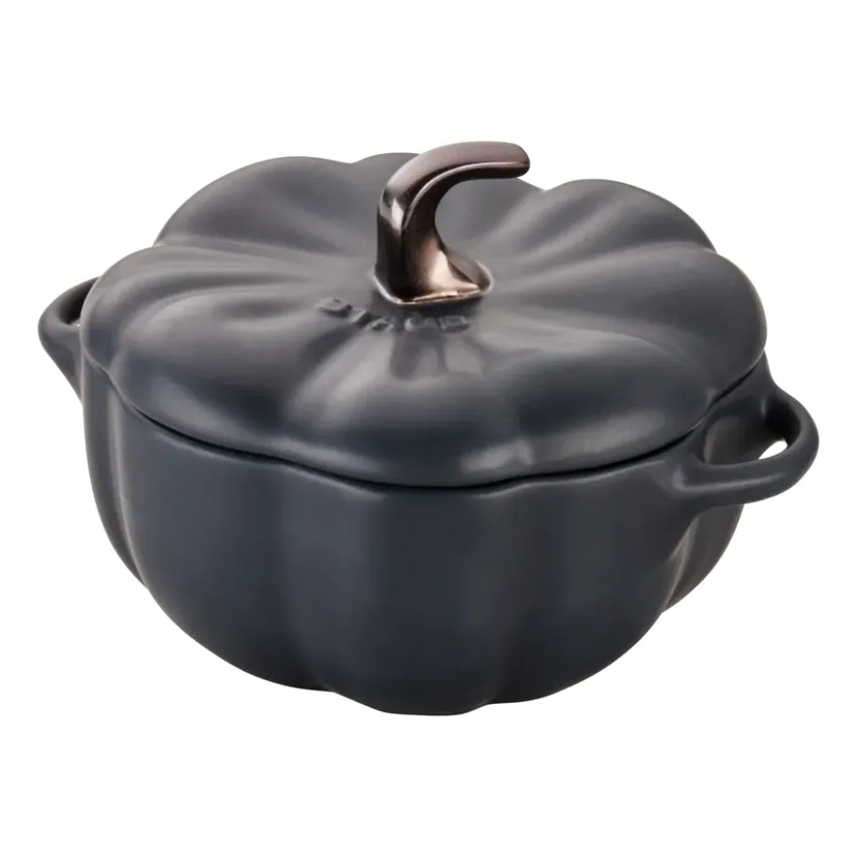 Staub kurpitsapata kivitavara musta, 0,47 l