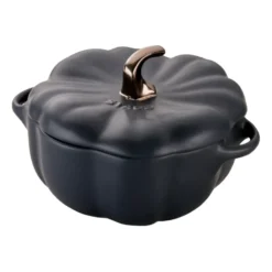 Staub kurpitsapata kivitavara musta, 0,7 l