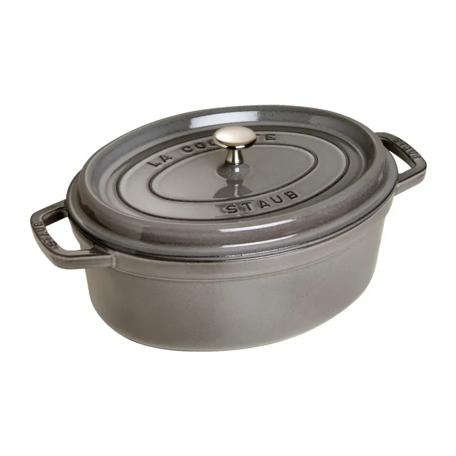 Staub La Cocotte ovaali pata valurauta 3,2 L, Grafiitinharmaa