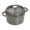 Staub La Cocotte pyöreä kasari valurauta 0,8 L, Grafiitinharmaa