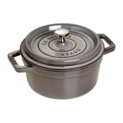 Staub La Cocotte pyöreä pata valurauta 2,6 L, Grafiitinharmaa