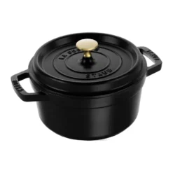 Staub La Cocotte pyöreä pata valurauta 2,2 L, Musta