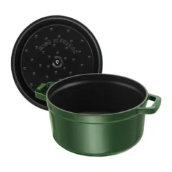 Staub La Cocotte pyöreä pata valurauta 6,7 L, Basilikanvihreä