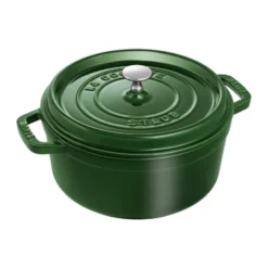 Staub La Cocotte pyöreä pata valurauta 3,8 L., Basilikanvihreä