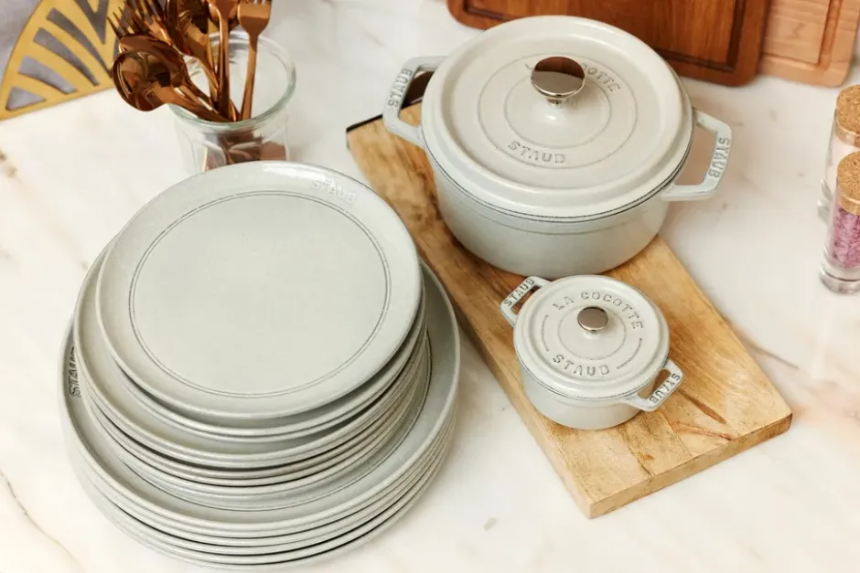Staub New White Truffle lautanen, Ø22 cm