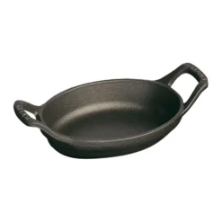 Staub ovaali uunivuoka valurauta 15 cm, Musta