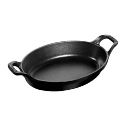 Staub ovaali uunivuoka valurauta 28 cm., Musta
