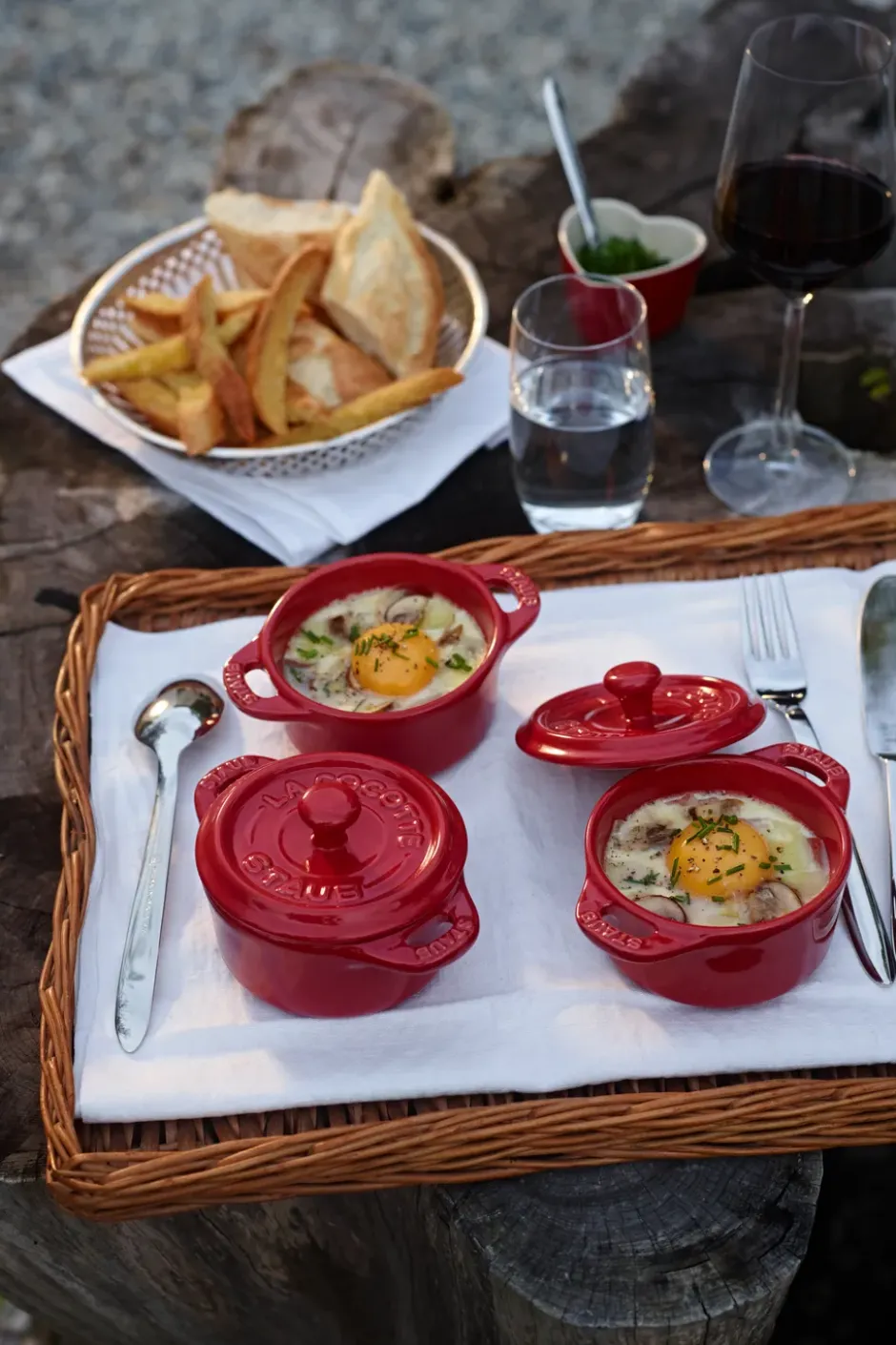 Staub pyöreä minipata, 0,2 l, punainen