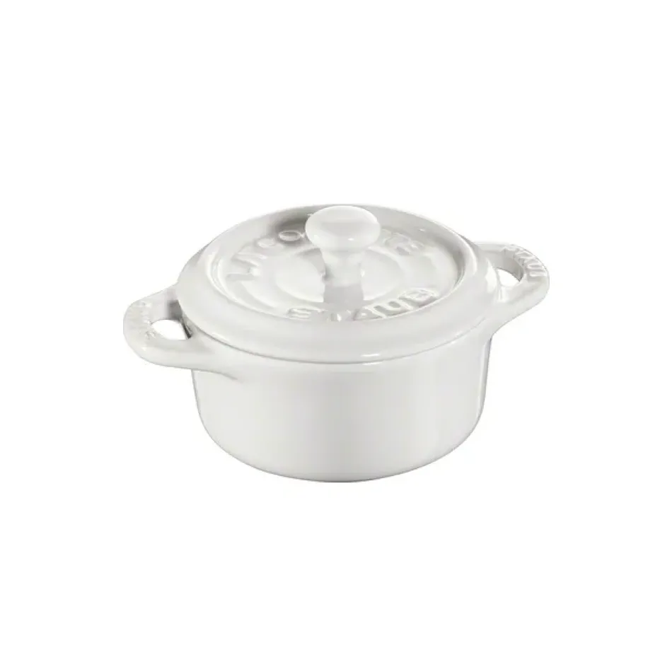 Staub pyöreä minipata, 0,2 l, valkoinen