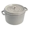 Staub pyöreä pata korkea 4,8 L, White Truffle