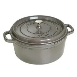 Staub pyöreä pata valurautaa, 6,7 l, harmaa