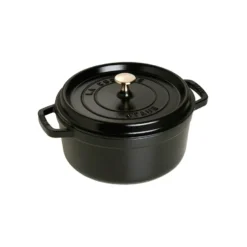 Staub pyöreä pata valurautaa, 3,8 l, musta