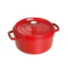 Staub pyöreä pata valurautaa, 5,2 l, punainen
