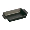Staub suorakulmainen uunivuoka valurauta 15x11 cm., Musta