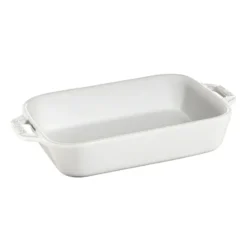 Staub suorakulmainen uunivuoka, 20 cm x 16 cm, valkoinen