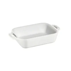 Staub suorakulmainen uunivuoka, 14x11 cm, valkoinen
