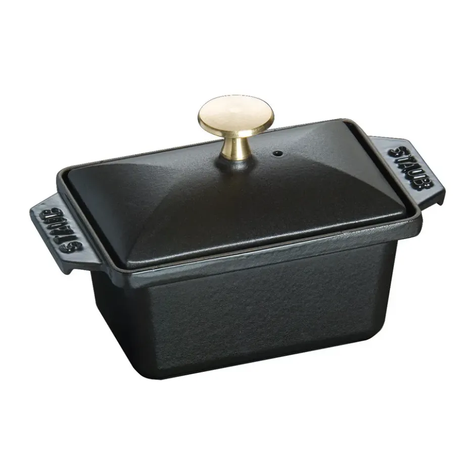 Staub Terrine uunivuoka valurauta musta, 15x11 cm