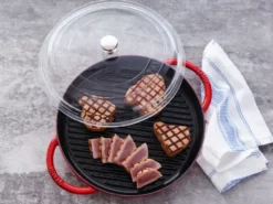 Staub traktööri pannun valurauta 2 kahvaa musta, Ø20 cm