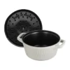 Staub Twister La Cocotte pata 4 L, White truffle