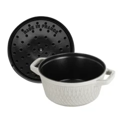 Staub Twister La Cocotte pata 4 L, White truffle