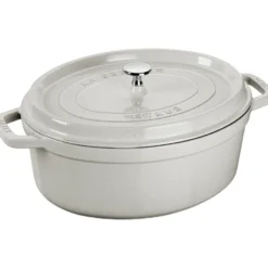 Staub White Truffle -pata, ovaali, 8 l