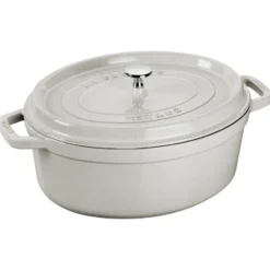 Staub White Truffle -pata, ovaali, 5,5 l