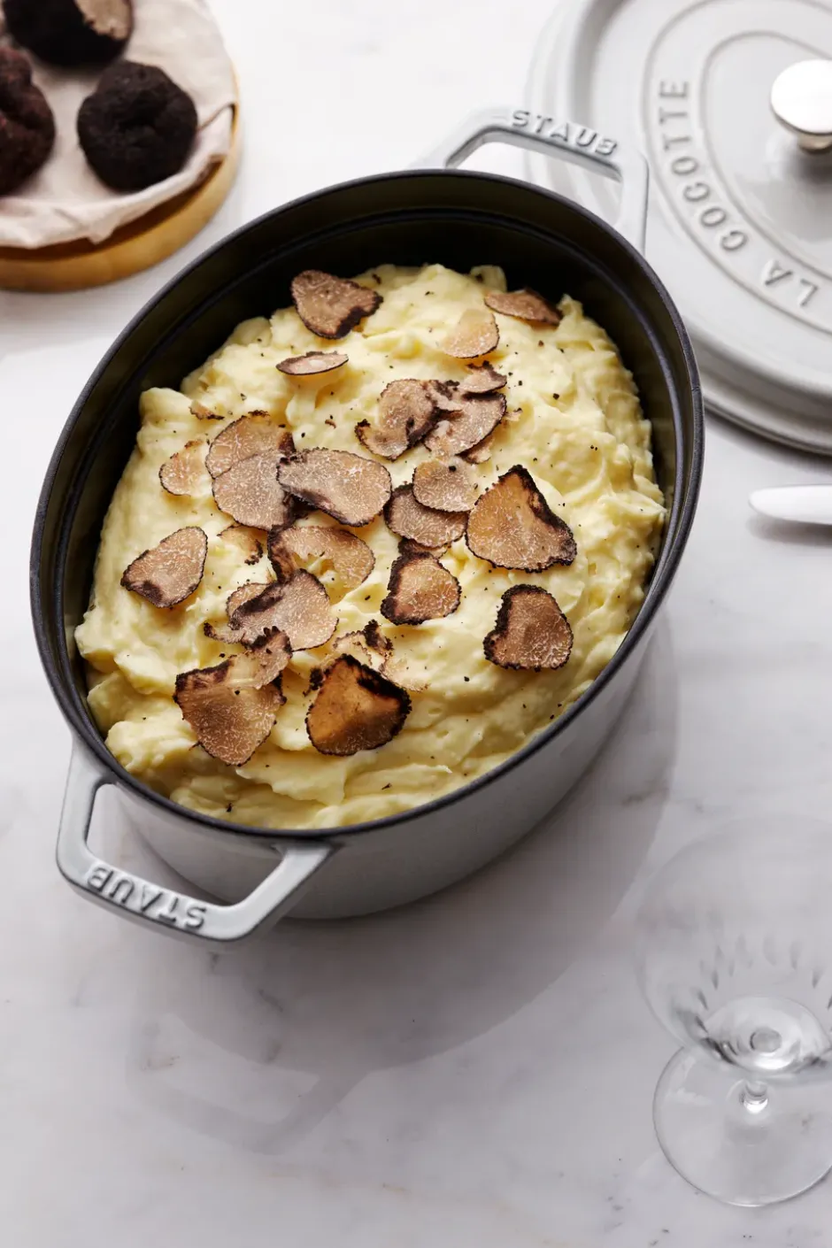 Staub White Truffle -pata, ovaali, 4,2 l