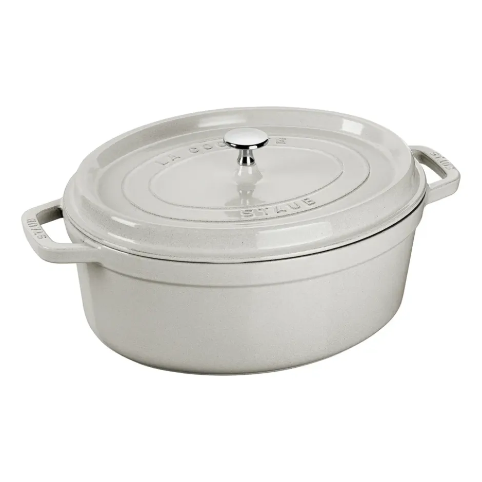 Staub White Truffle -pata, ovaali, 3,2 l