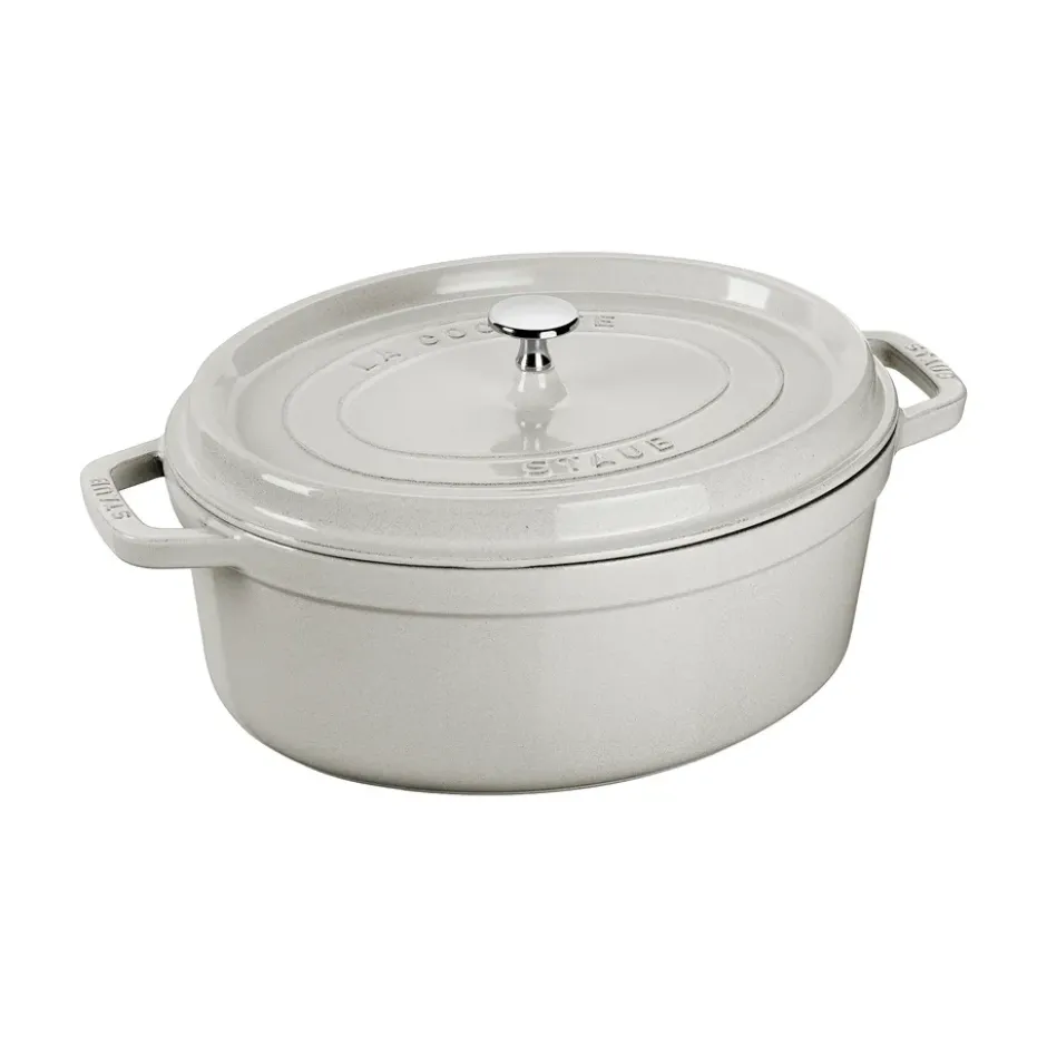 Staub White Truffle -pata, ovaali, 2,35 l