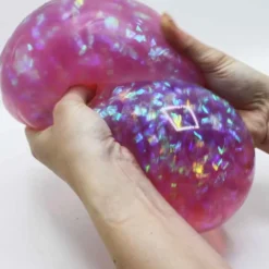 Stor Klämboll med glittriga band inuti 16 cm
