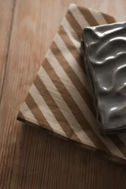 Stripe paperiservietti 33x33 cm 20 kpl, Nougat