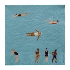 Swimmers paperiservetit 33x33 cm 25-pack, Monivärinen