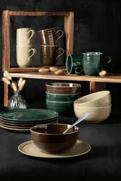 Terra lautanen Ø 27,8 cm 6-pakkaus, Earth Brown