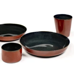 Terres de Rêves -lautanen 21 cm, Dark blue-rust