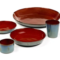 Terres de Rêves -lautanen 21 cm, Rust-smokey blue