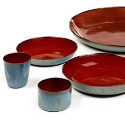 Terres de Rêves -leipälautanen 17,5 cm, Rust-smokey blue